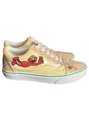 Vans x Sesame Street Old Skool Natural Elmo Sneakers Men 6 / Women 7.5